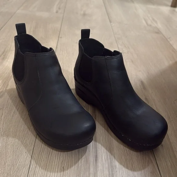 Dansko Frankie Black Oiled Women’s Boot Size 40 - Picture 2 of 7